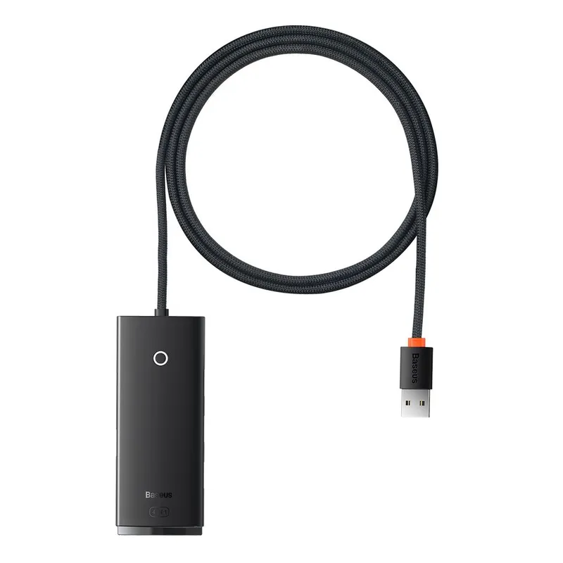 Alternativ bild 0 för Baseus Hub 4in1 Lite Series USB to 4x USB 3.0 1m (Black) USB Hub - USB 3.0 - 4 porte - Svart