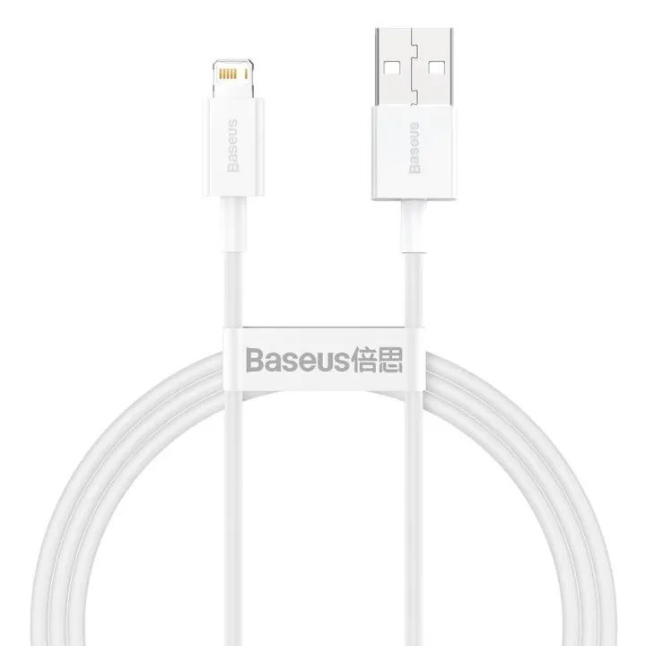 Alternativ bild 0 för Baseus Superior Series Cable USB to Lightning 2.4A 1m (white)