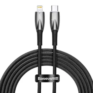 Produktfoto för Baseus USB-C cable for Lightning Glimmer Series 20W 2m (Black)