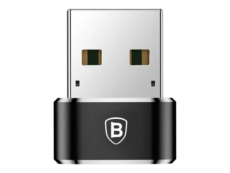 Alternativ bild 0 för Baseus USB-C to USB-A adapter 3A (Black)