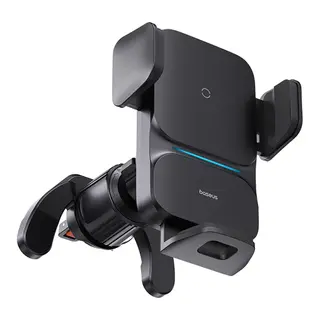 Produktfoto för Baseus Wisdom Wireless Charging Air vent Electric Car Phone Holder (black)