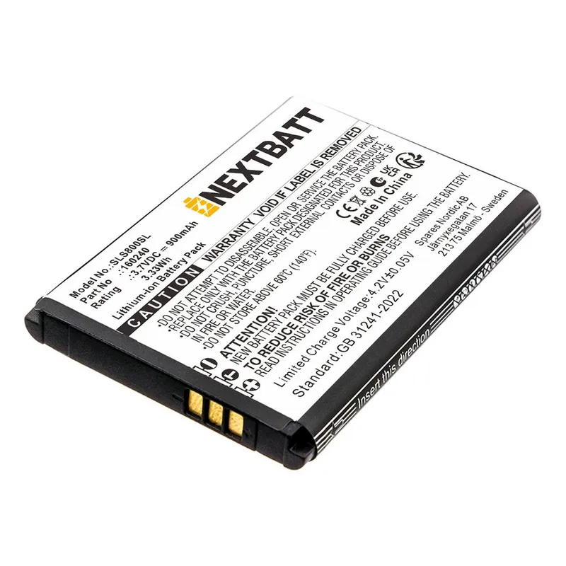 Alternativ bild 0 för Batteri 160240 till Steelseries, 3.7V, 900mAh