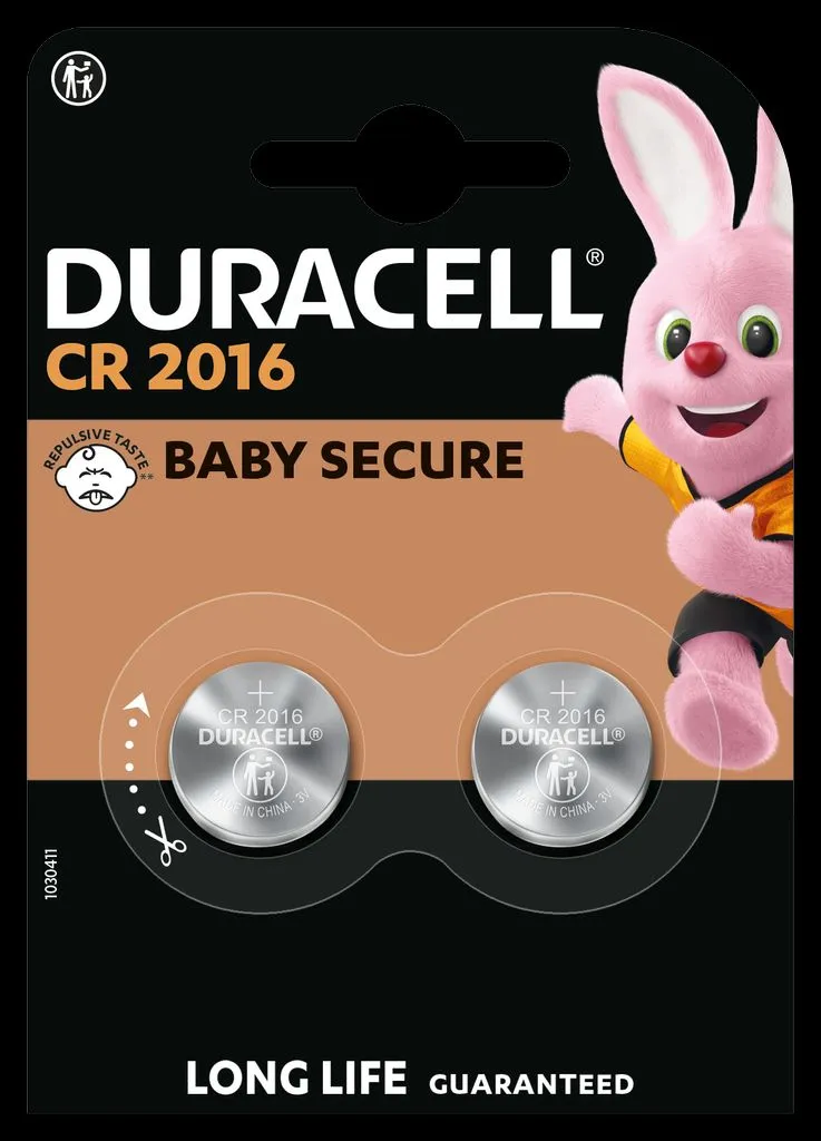 Alternativ bild 0 för BATTERI  DURACELL CR2016 2ST LITHIUM | Beijerbygg Byggmaterial