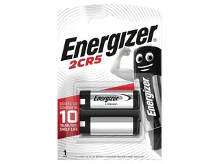 Produktfoto för Batteri Energizer® Litium, 2CR5, 6V, kamerabatteri