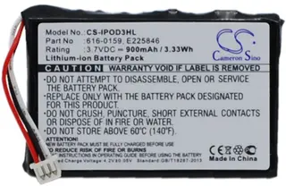 Produktfoto för Batteri till Apple iPOD 10GB M8976LL/A mfl
