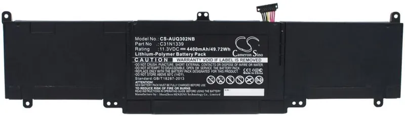Alternativ bild 0 för Batteri till Asus Q302L mfl