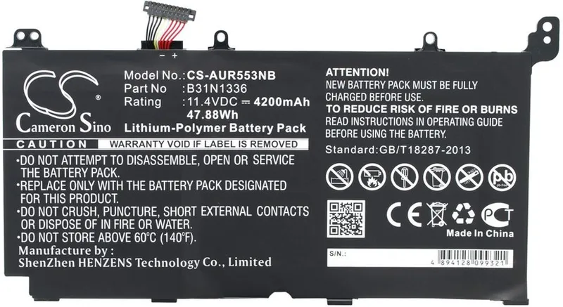 Alternativ bild 0 för Batteri till Asus R553LF mfl
