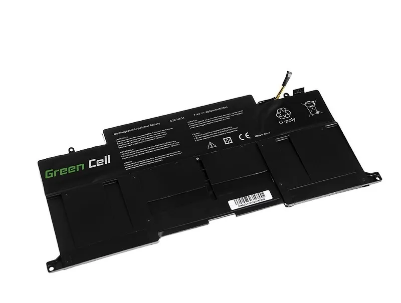 Alternativ bild 0 för Batteri till Asus ZenBook UX31, 7.4V, 6200mAh