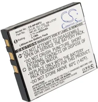 Produktfoto för Batteri till Benq DC X600 mfl
