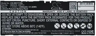 Produktfoto för Batteri till Dell T06G mfl