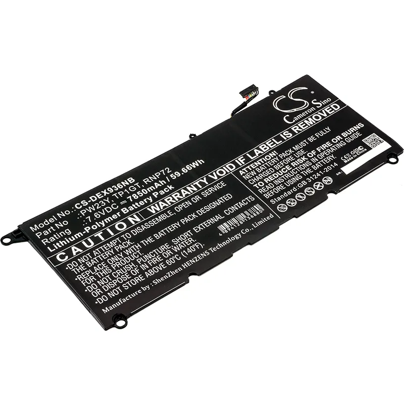 Alternativ bild 0 för Batteri till Dell XPS 13 9360 etc. 7850mAh, 7.6V