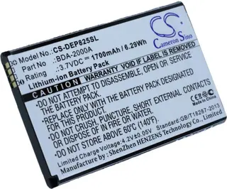 Produktfoto för Batteri till Doro BDA-2000A, Liberto 825 m.fl. 1700mAh, 3.7V