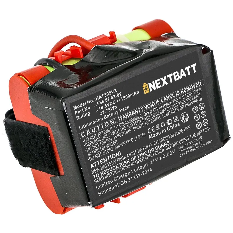 Alternativ bild 0 för Batteri till Gardena McCulloch Rob R600 mfl