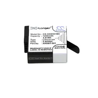 Produktfoto för Batteri till GoPro Hero 5-6-7 mfl