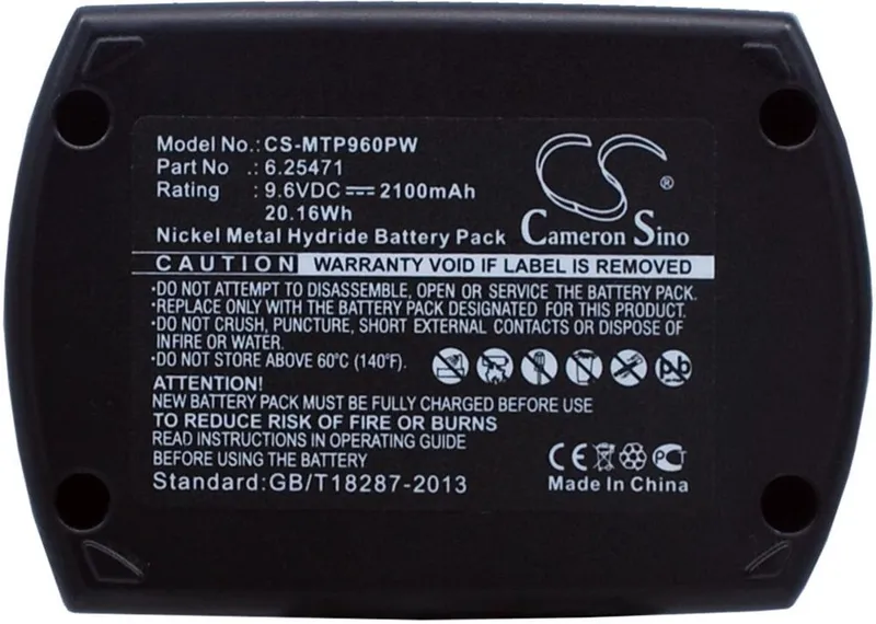 Alternativ bild 0 för Batteri till Metabo BS 9.6 mfl