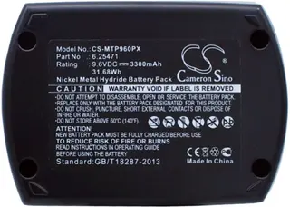 Produktfoto för Batteri till Metabo BS 9.6 mfl