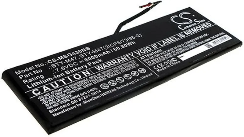 Alternativ bild 0 för Batteri till Msi GS43VR PHANTOM PRO-210 mfl