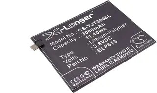 Produktfoto för Batteri till OnePlus 3, 3000mAh, 3.8V