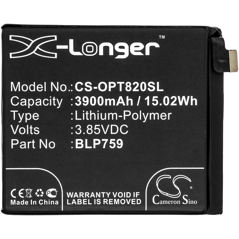 Alternativ bild 0 för Batteri till OnePlus 8 Pro, 3900mAh, 3.85V