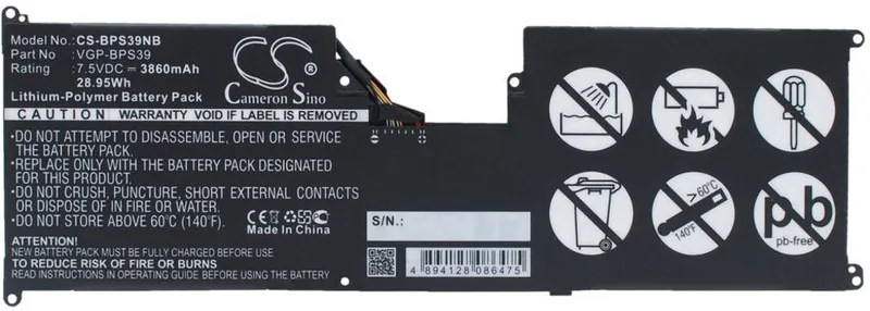 Alternativ bild 0 för Batteri till Sony SVT11213CGW mfl