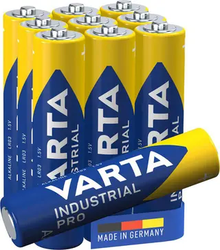 Produktfoto för BATTERI VARTA INDUSTRIAL ALKALISKT LR03/4003 AAA 1,5V | Beijerbygg Byggmaterial
