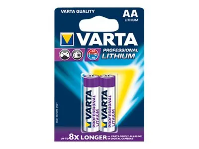 Alternativ bild 0 för Batteri Varta Lithium PRO 6106 LR 6 AA 2 st/pack - (2 st)