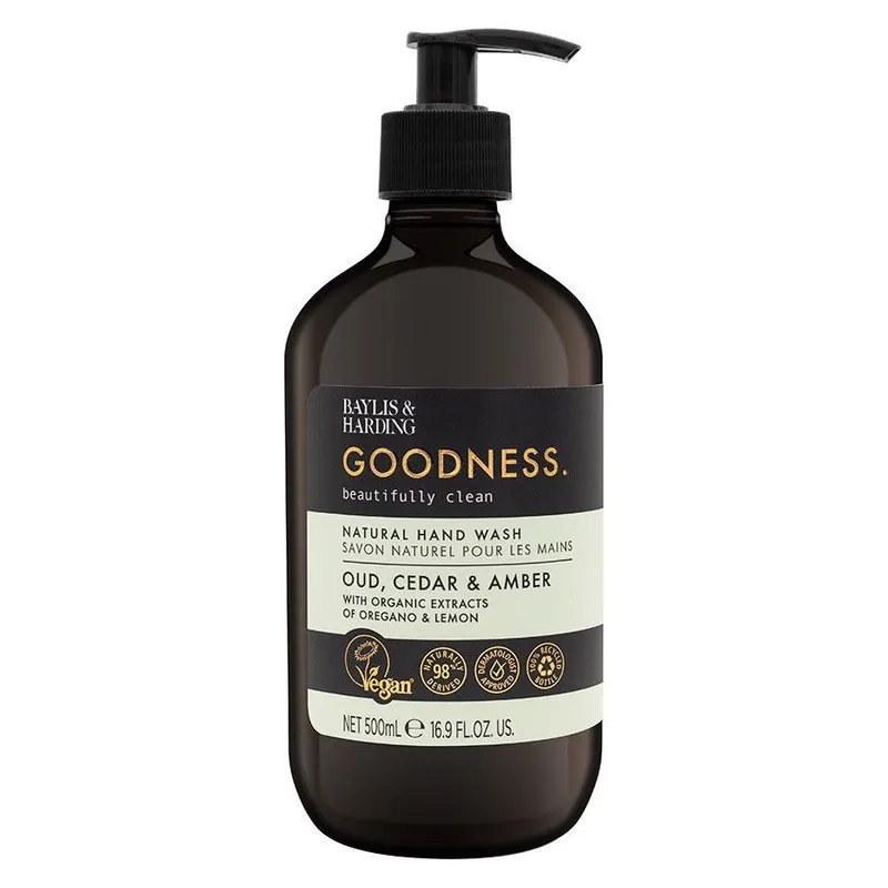 Bild 1 för Baylis & Harding Goodness Oud, Cedar & Amber Hand Wash 500 ml