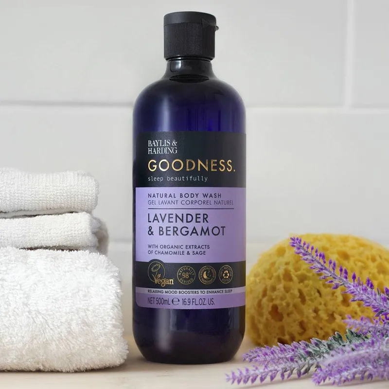Bild 2 för Baylis & Harding Goodness Sleep Lavender & Bergamot Body Wash 500 ml