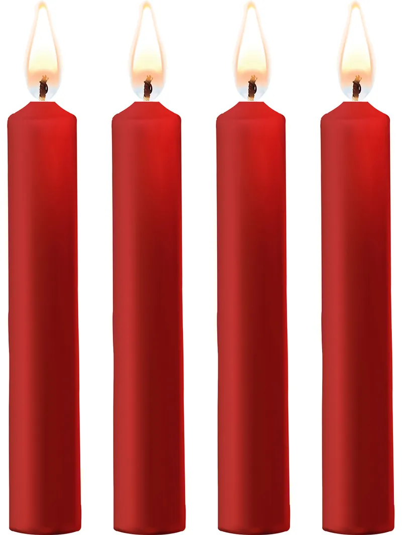 Alternativ bild 0 för BDSM Vaxljus Röda 4-pack