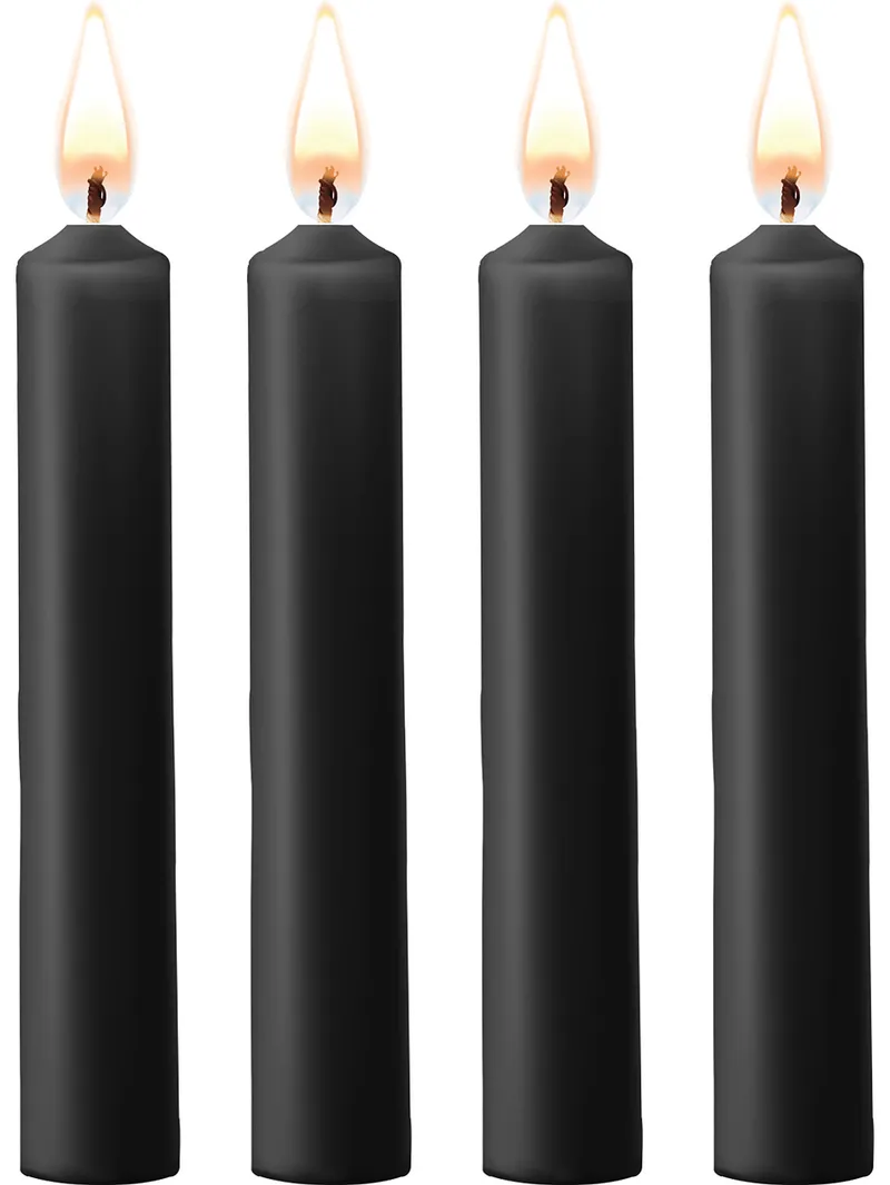 Alternativ bild 0 för BDSM Vaxljus Svarta 4-pack