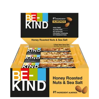 Produktfoto för Be-kind Mellanmålsbar Honey Roaste 12-pack