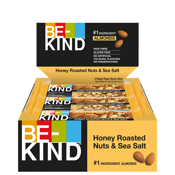 Alternativ bild 0 för Be-kind Mellanmålsbar Honey Roaste 12-pack