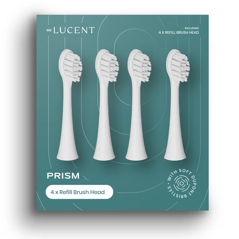 Bild 2 för Be Lucent Prism Toothbrush Heads White