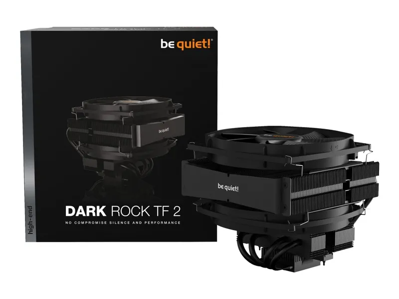 Alternativ bild 0 för be quiet! Dark Rock TF 2 - Processorkylare - (för: LGA1155, LGA1150, LGA1151, LGA2011-3 (Square ILM), AM4, LGA2066, LGA1200, LGA1700) - aluminium med kopparbas - 135 mm - svart