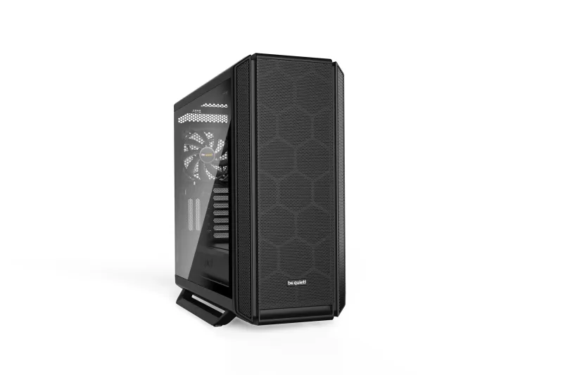 Alternativ bild 0 för be quiet! Silent Base 802 Window - Tower - utökad ATX - genomskinlig sidopanel (härdat glas) - ingen strömförsörjning (ATX / PS/2) - svart - USB/ljud