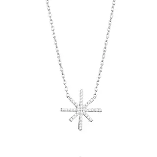 Produktfoto för Beam & Stars Single Halsband Silver 42-45 cm