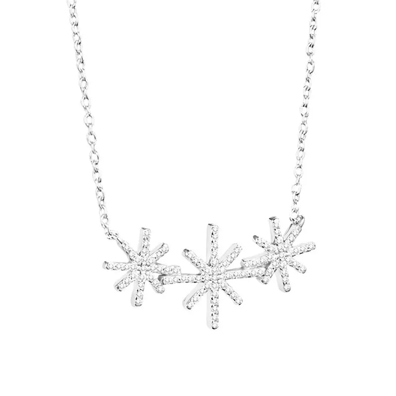 Alternativ bild 0 för Beam & Stars Triple Halsband Silver 42-45 cm