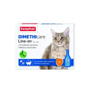 Produktfoto för Beaphar Fästingmedel Dimethicare Line-on Katt