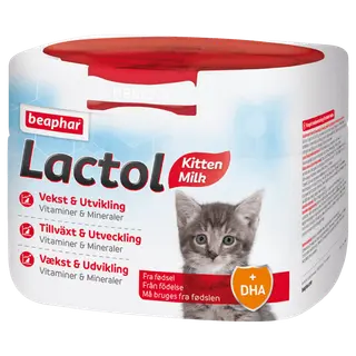 Produktfoto för Beaphar LACTOL Kitty Milk, Katt, Puder, Allmän hälsa, Junior, Omega-3, Burk