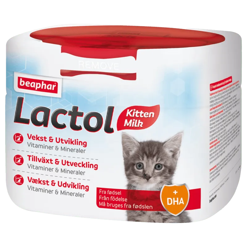Bild 1 för Beaphar LACTOL Kitty Milk, Katt, Puder, Allmän hälsa, Junior, Omega-3, Burk