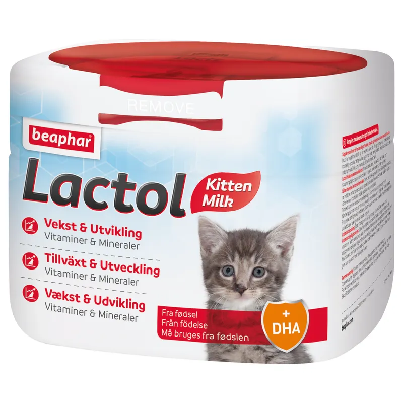Bild 2 för Beaphar LACTOL Kitty Milk, Katt, Puder, Allmän hälsa, Junior, Omega-3, Burk