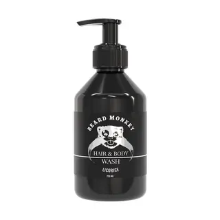 Produktfoto för Beard Monkey Hair & Body Wash Licorice 250 ml