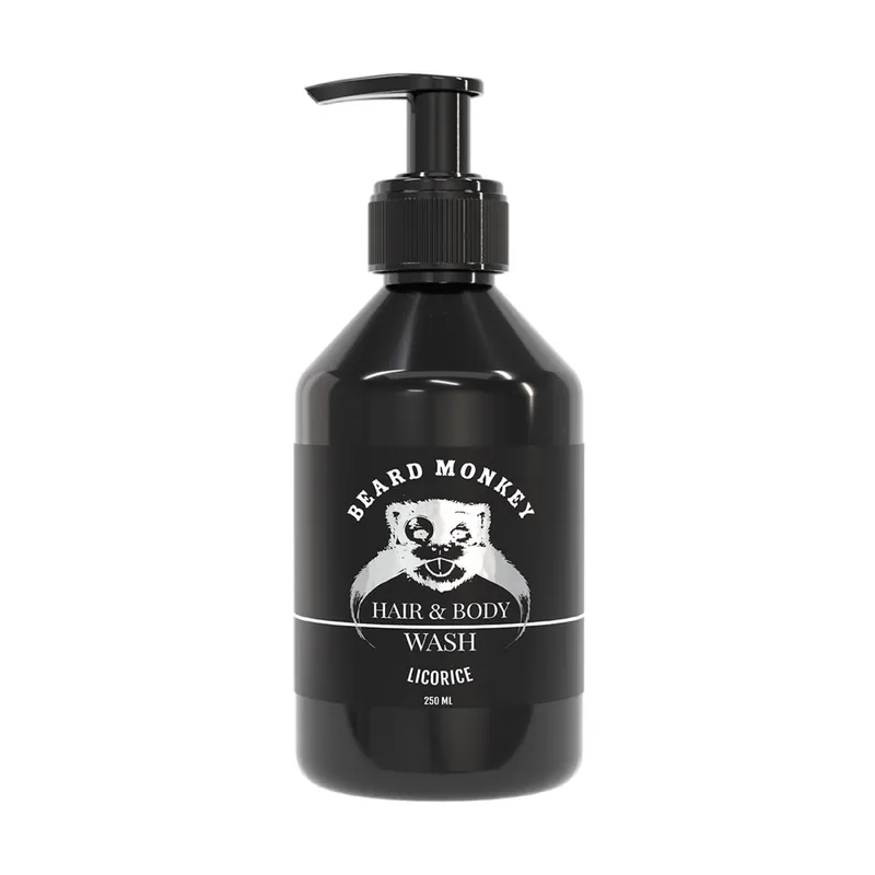 Bild 2 för Beard Monkey Hair & Body Wash Licorice 250 ml