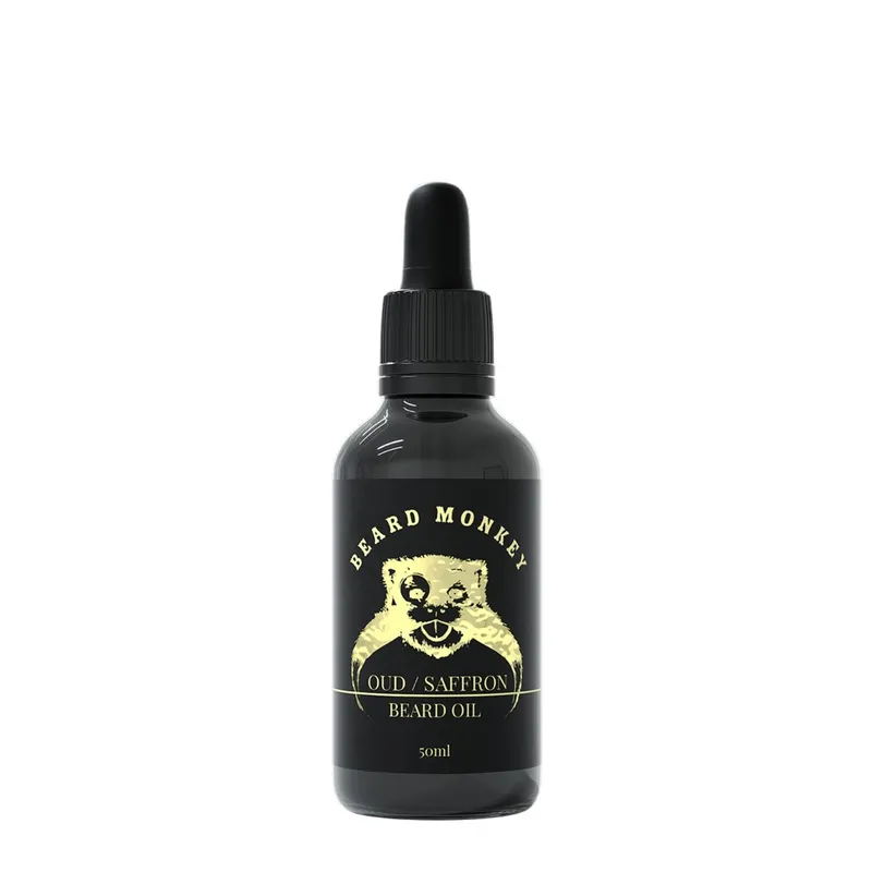 Bild 2 för Beard Monkey Monkey Oud / Saffron -Beard oil  50 ml