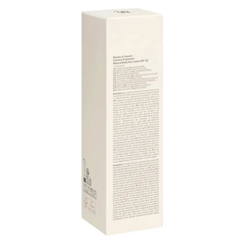 Bild 6 för Beauty of Joseon Comfort Protection Mineral Face & Body Sun Lotion SPF30 150 ml