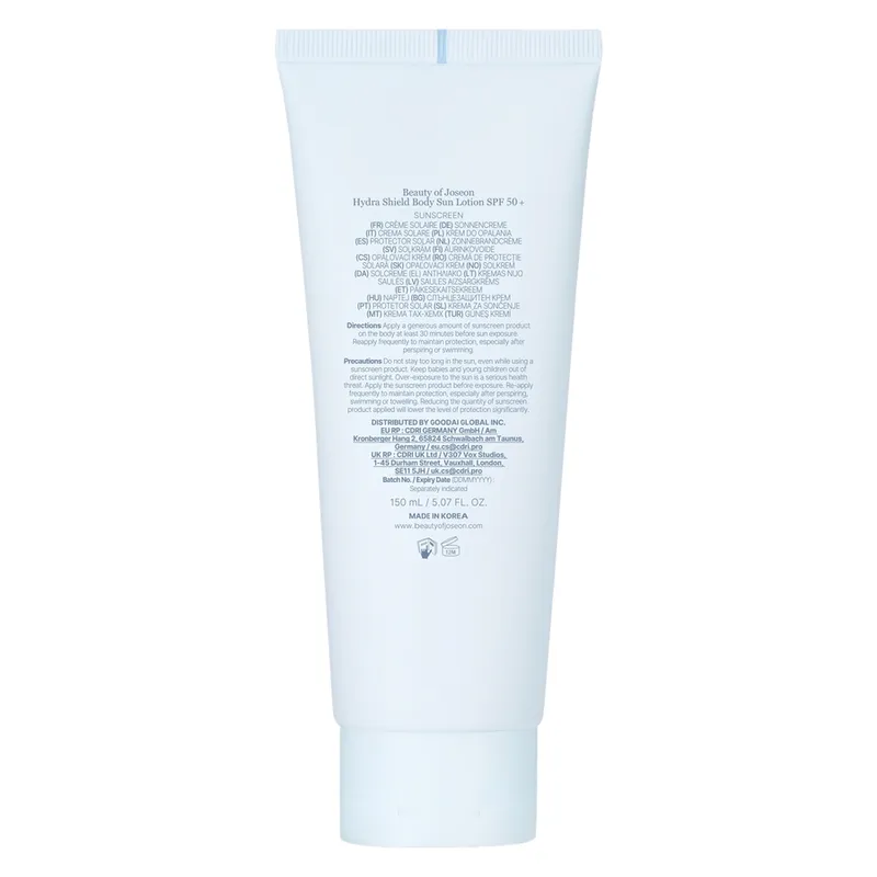 Bild 3 för Beauty of Joseon Hydra Shield Body Sun Lotion SPF50+ 150ml