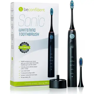 Produktfoto för Beconfident Eltandborste Sonic Elektrisk Whitening Tandborste svart/roséguld