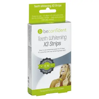 Produktfoto för Beconfident Tandblekning X3 Strips 10 dagar