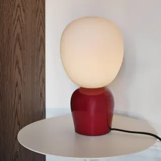 Produktfoto för Belid Buddy bordslampa opalglas Vinröd