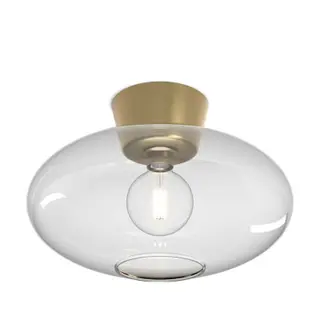 Produktfoto för Belid - Bullo Plafond XL Ø38 Brass/Clear
